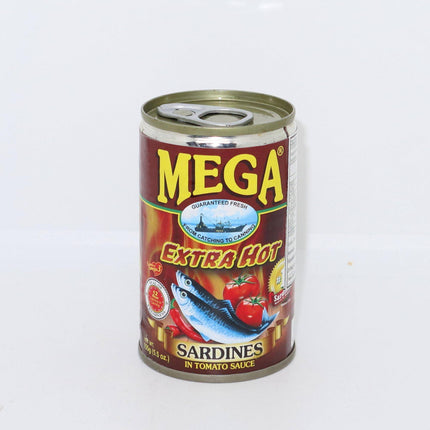 Mega Sardines Tomato Extra Hot 155g - Crown Supermarket