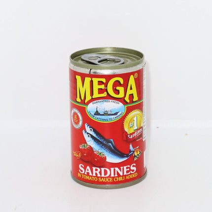 Mega Sardines Tomato Sauce Chilli 155g - Crown Supermarket