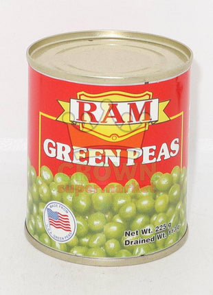 Ram Green Peas 225g - Crown Supermarket