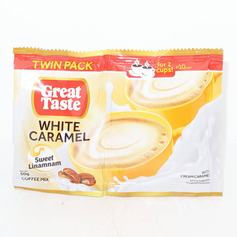 Great Taste White Caramel Twin Pack 50g - Crown Supermarket