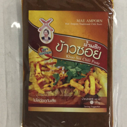 MaeAmporn Khao Soi Chilli Paste 100g - Crown Supermarket