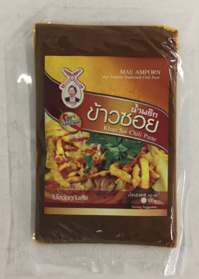 MaeAmporn Khao Soi Chilli Paste 100g - Crown Supermarket