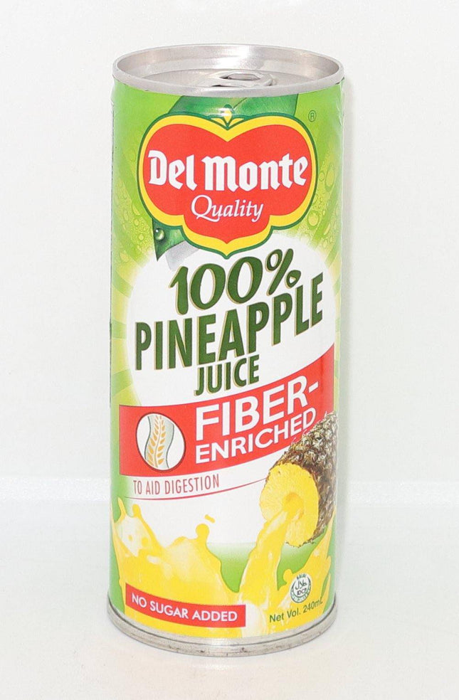 Del Monte 100% Pineapple Juice Fiber-Enriched 240ml - Crown Supermarket