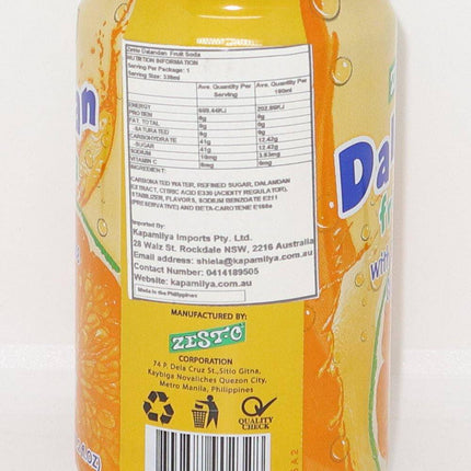Zest.O Dalandan Fruit Soda 330ml - Crown Supermarket
