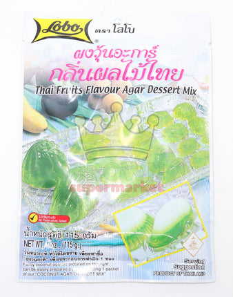 Lobo Thai Fruit Flavour Agar Dessert Mix (Green) 115g - Crown Supermarket