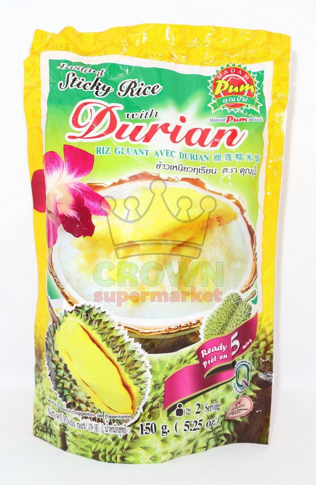 Madam Pum Instant Sticky Rice with Durian 150g - Crown Supermarket