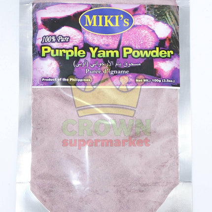 Miki's Purple Yam Powder (100% Pure) 100g - Crown Supermarket
