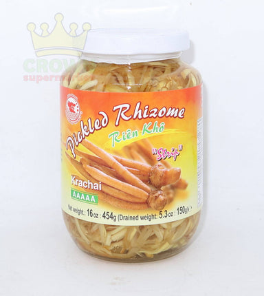 Red Dragon Pickled Rhizome Krachai Strip 454g - Crown Supermarket