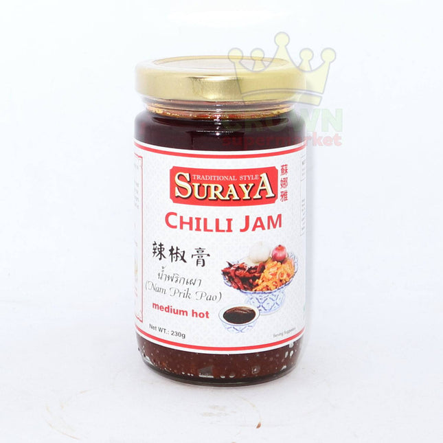 Suraya Chilli Jam Medium Hot 230g - Crown Supermarket