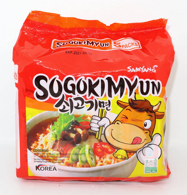 Samyang Sogokimyun (Beef Ramen) 5 x 120g - Crown Supermarket