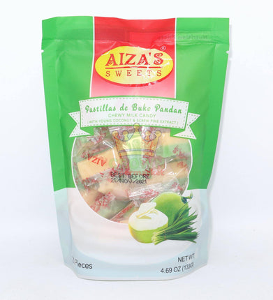 Aiza's Pastillas de Buko Pandan (Chewy Milk Candy) 133g - Crown Supermarket