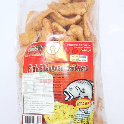 Aling Conching Fish Flavored Crackers Hot & Spicy 100g - Crown Supermarket