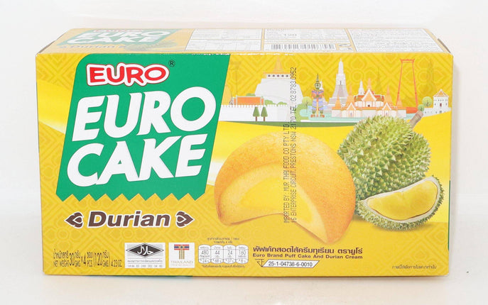 Euro Durian Cake 4 x 30g - Crown Supermarket