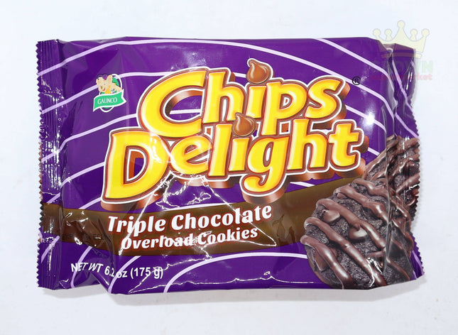 Galinco Chips Delight Triple Chocolate Overload Cookies 175g - Crown Supermarket