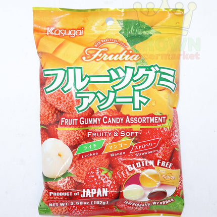 Kasugai Fruit Gummy Candy Assortment 102g - Crown Supermarket