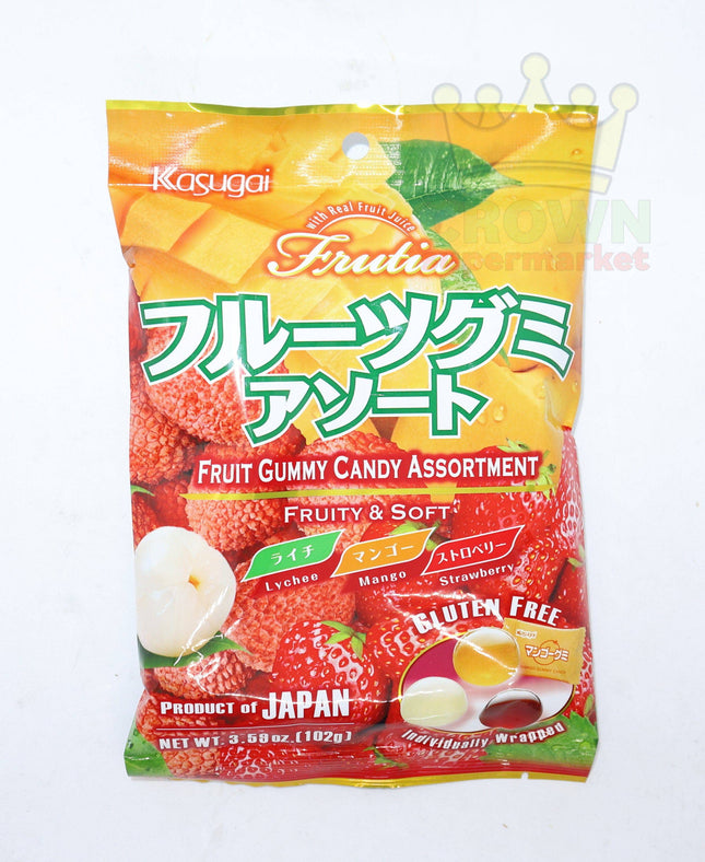 Kasugai Fruit Gummy Candy Assortment 102g - Crown Supermarket
