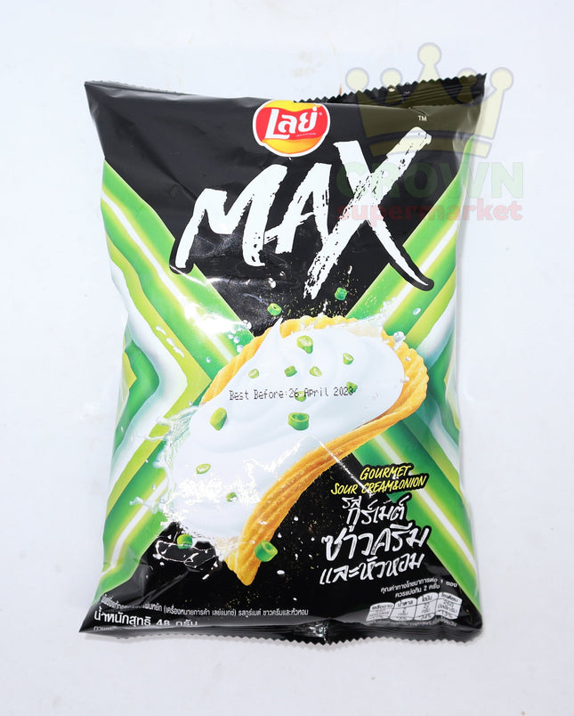 Lay's MAX Potato Chips Sour Cream & Onion 48g - Crown Supermarket