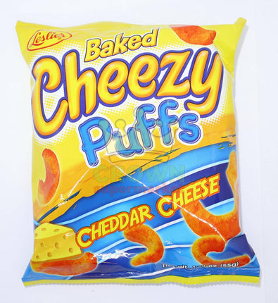 Leslie's Baked Cheezy Puffs 55g - Crown Supermarket