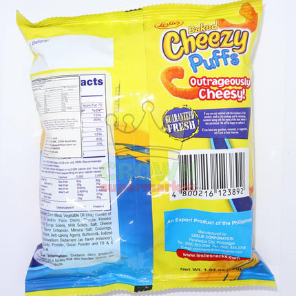 Leslie's Baked Cheezy Puffs 55g - Crown Supermarket