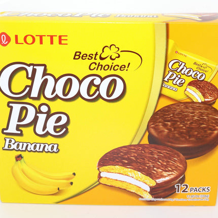 Lotte Choco Pie Banana 336g - Crown Supermarket