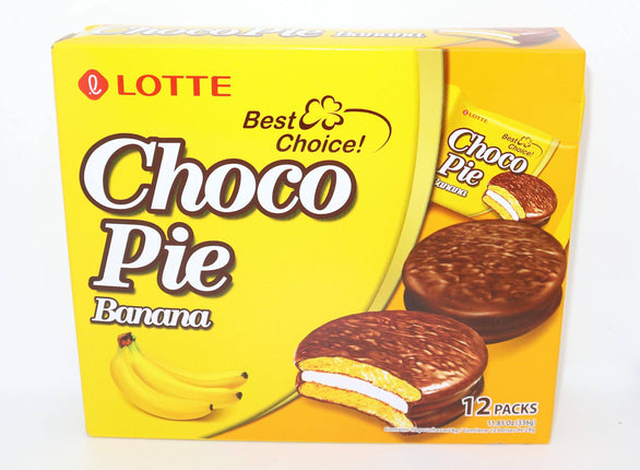 Lotte Choco Pie Banana 336g - Crown Supermarket