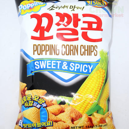 Lotte Popping Corn Chips Sweet & Spicy 144g - Crown Supermarket