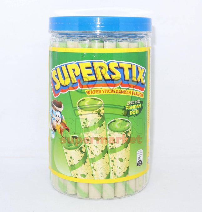 Superstix Wafer Sticks Pandan Flavor 335.5g - Crown Supermarket