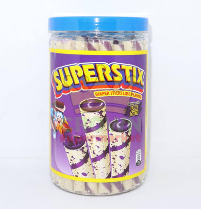 Superstix Wafer Sticks Ube Flavor 335.5g - Crown Supermarket