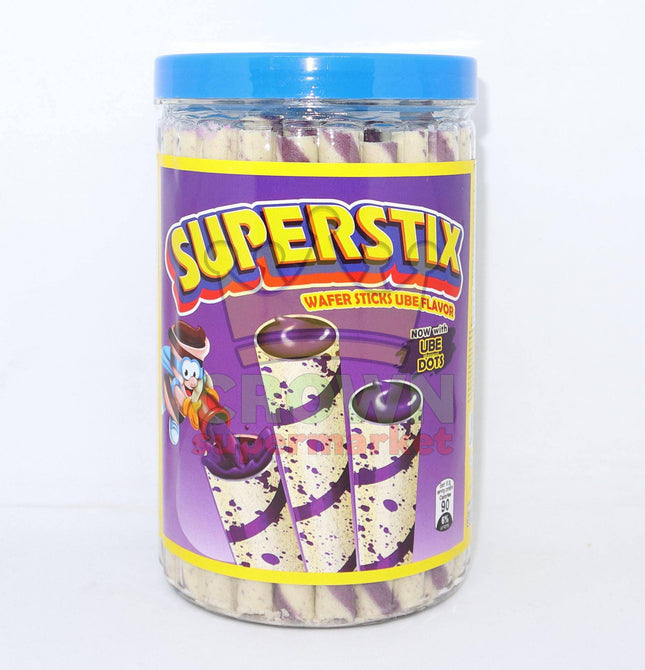 Superstix Wafer Sticks Ube Flavor 335.5g - Crown Supermarket