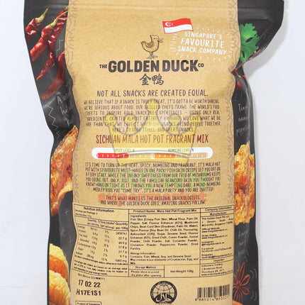 The Golden Duck Co Sichuan Mala Hot Pot Fragrant Mix Fish Skin 108g - Crown Supermarket