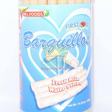 WL Foods Barquillos Fresh Milk Wafer Sticks 480g - Crown Supermarket