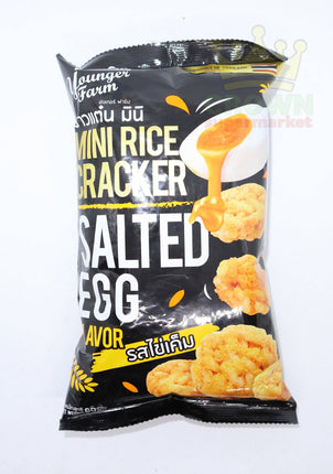 Younger Farm Mini Rice Cracker Salted Egg Flavor 60g - Crown Supermarket