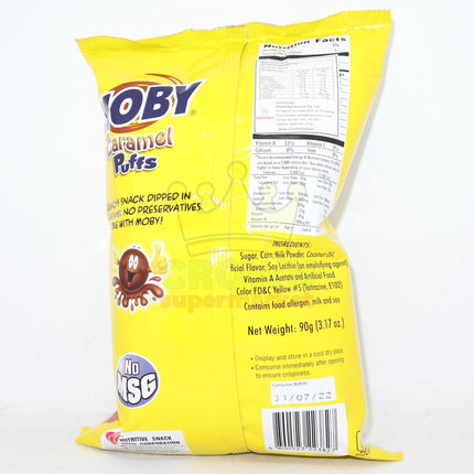 Nutri Snack MOBY Caramel Puffs 90g - Crown Supermarket