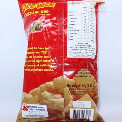 Nutri Snack Pee Wee Sizzling BBQ Snack 95g - Crown Supermarket