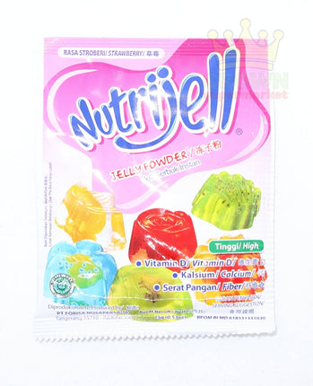 Nutrijell Jelly Powder Strawberry 15g - Crown Supermarket