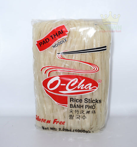 O-Cha Rice Stick Pad Thai Noodle 3mm 1Kg - Crown Supermarket