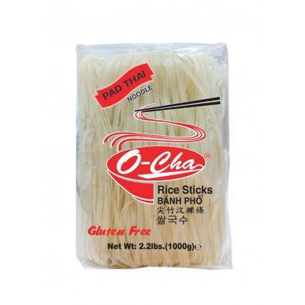O-Cha Rice Sticks Pad Thai 1mm 1Kg - Crown Supermarket