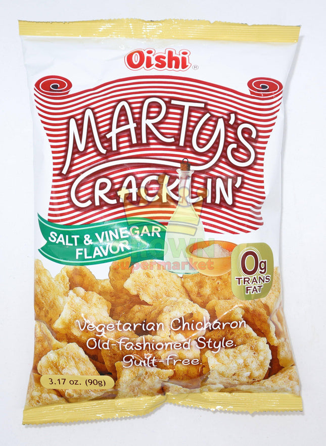 Oishi Marty's Cracklin' Salt & Vinegar 90g - Crown Supermarket