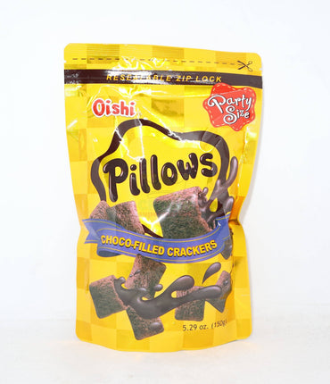 Oishi Pillows Choco-Filled Crackers 150g - Crown Supermarket