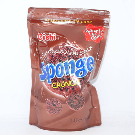 Oishi Sponge Crunch Choco Soaked snack 120g - Crown Supermarket
