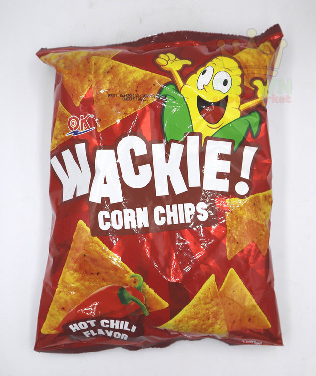 Ok Wackie! Corn Chips Hot Chili Flavor 100g - Crown Supermarket