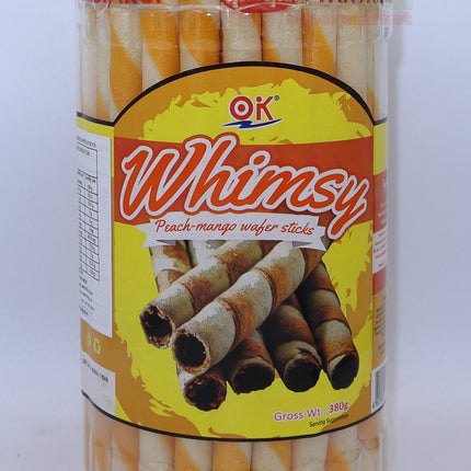 Ok Whimsy Peach Mango Wafer Sticks 380g - Crown Supermarket