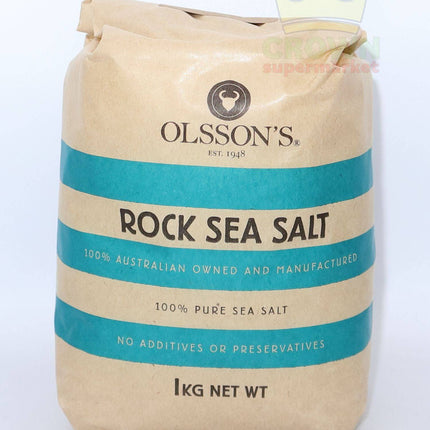 Olsson's Rock Sea Salt 1KG - Crown Supermarket
