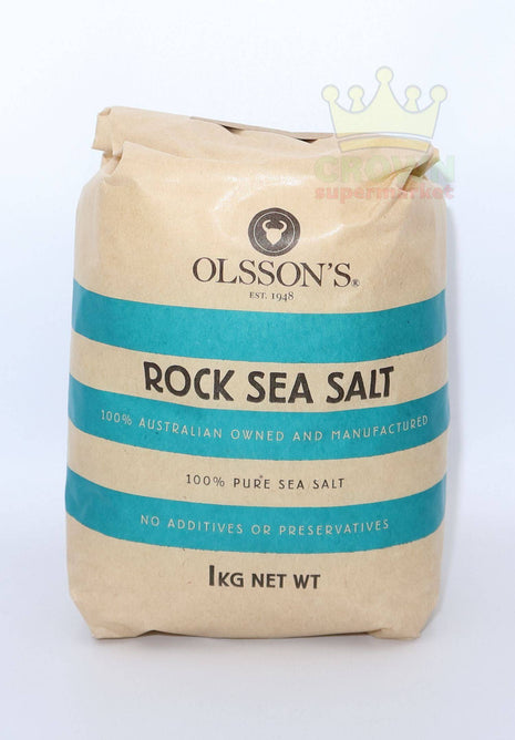 Olsson's Rock Sea Salt 1KG - Crown Supermarket