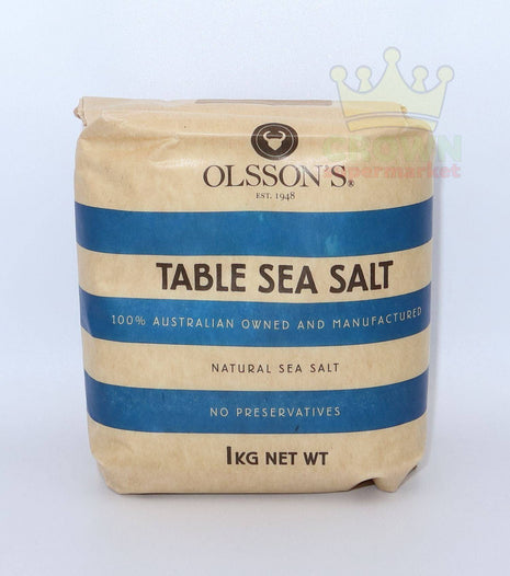 Olsson's Table Sea Salt 1KG - Crown Supermarket