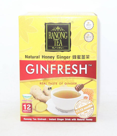 Ranong Tea Natural Honey Ginger 12 x 12g - Crown Supermarket