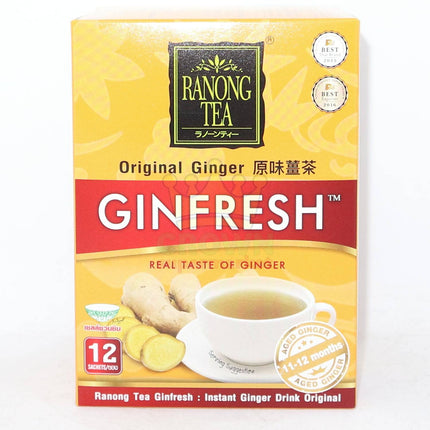 Ranong Tea Original Ginger Drink 12 x 15g - Crown Supermarket