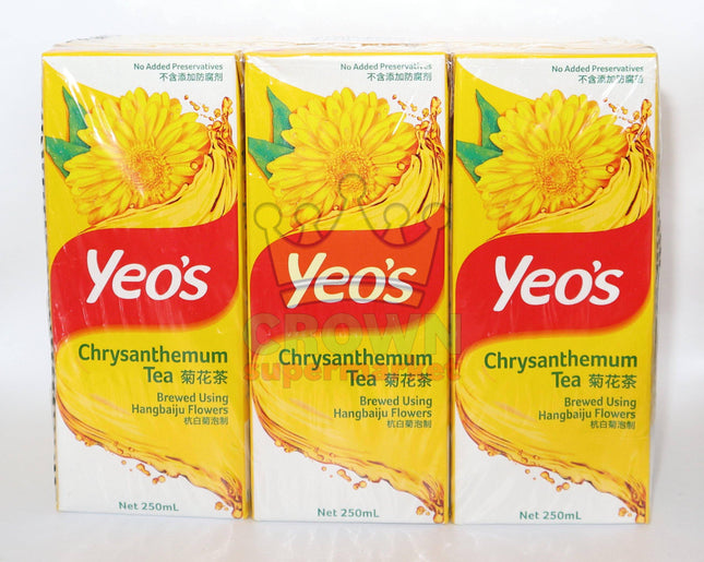 Yeo's Chrysanthemum Tea 6 x 250ml - Crown Supermarket