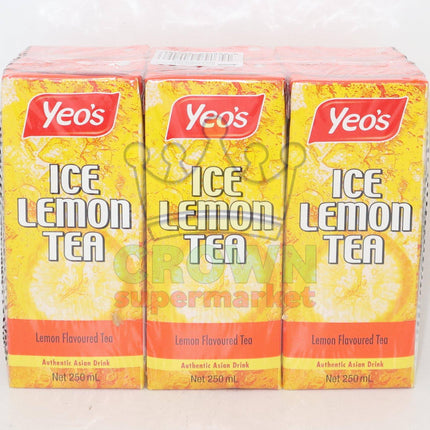 Yeo's Iced Lemon Tea Drink 6 x 250ml - Crown Supermarket