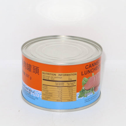 B2 Canned Pork Luncheon Meat (Round) 397g - Crown Supermarket